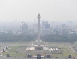 Jumat pagi di Jakarta, kualitas udara tidak sehat