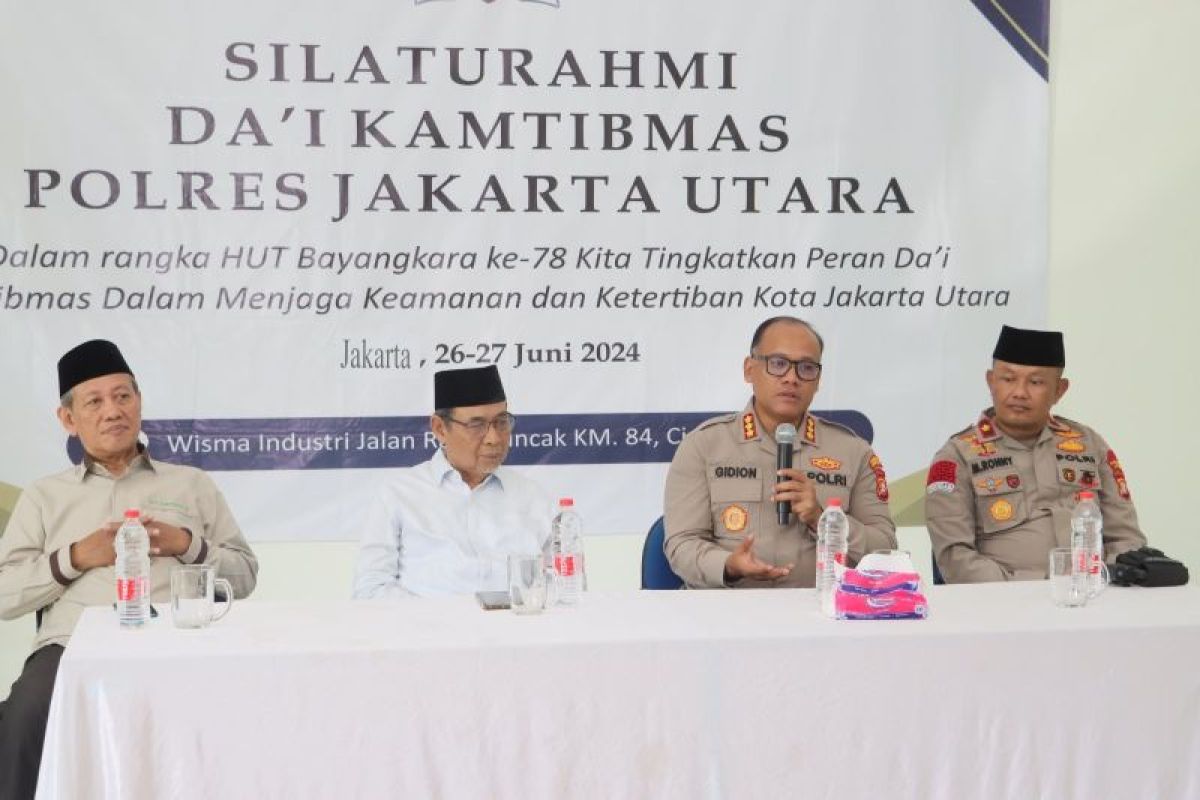 Polisi bekerjasama dengan tokoh agama untuk menjaga keamanan dan ketertiban di Jakut